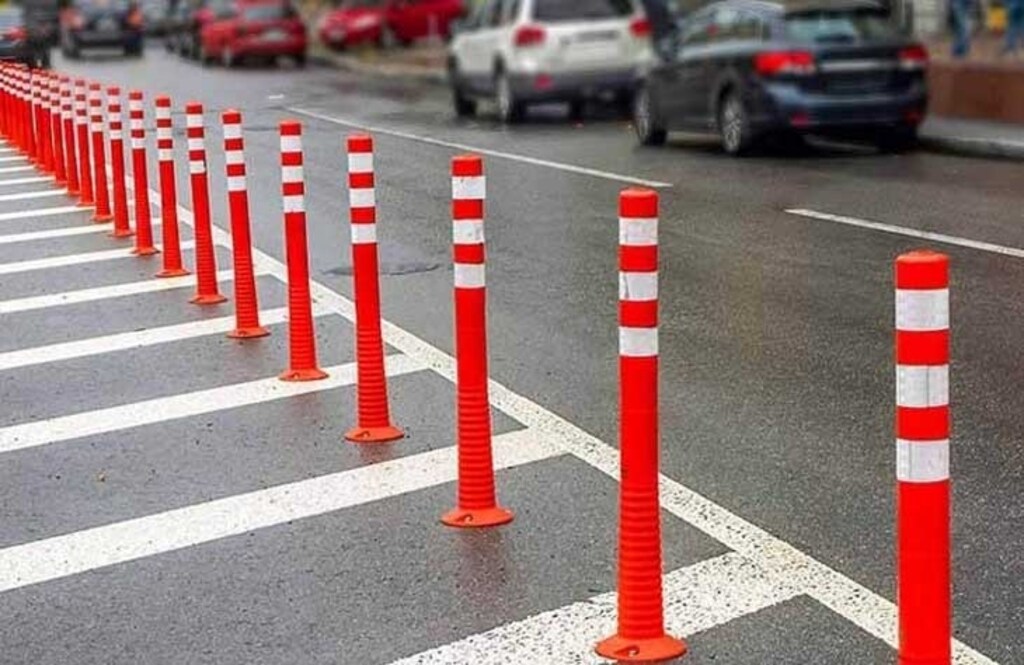 Esnek Otopark Dubası Plastik Yol Şerit Ayırıcı Trafik Dubası 75 Cm - 2