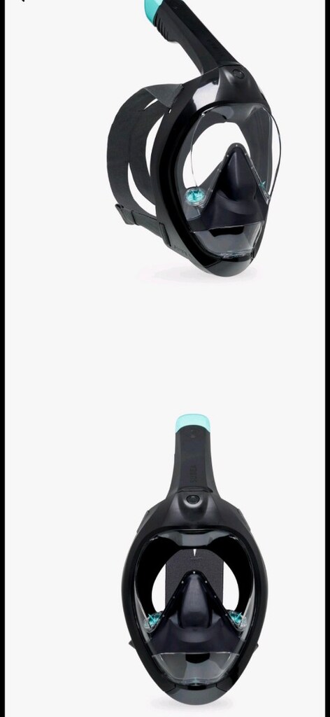 tam yüz maskesi havuz deniz snorkheli - 5