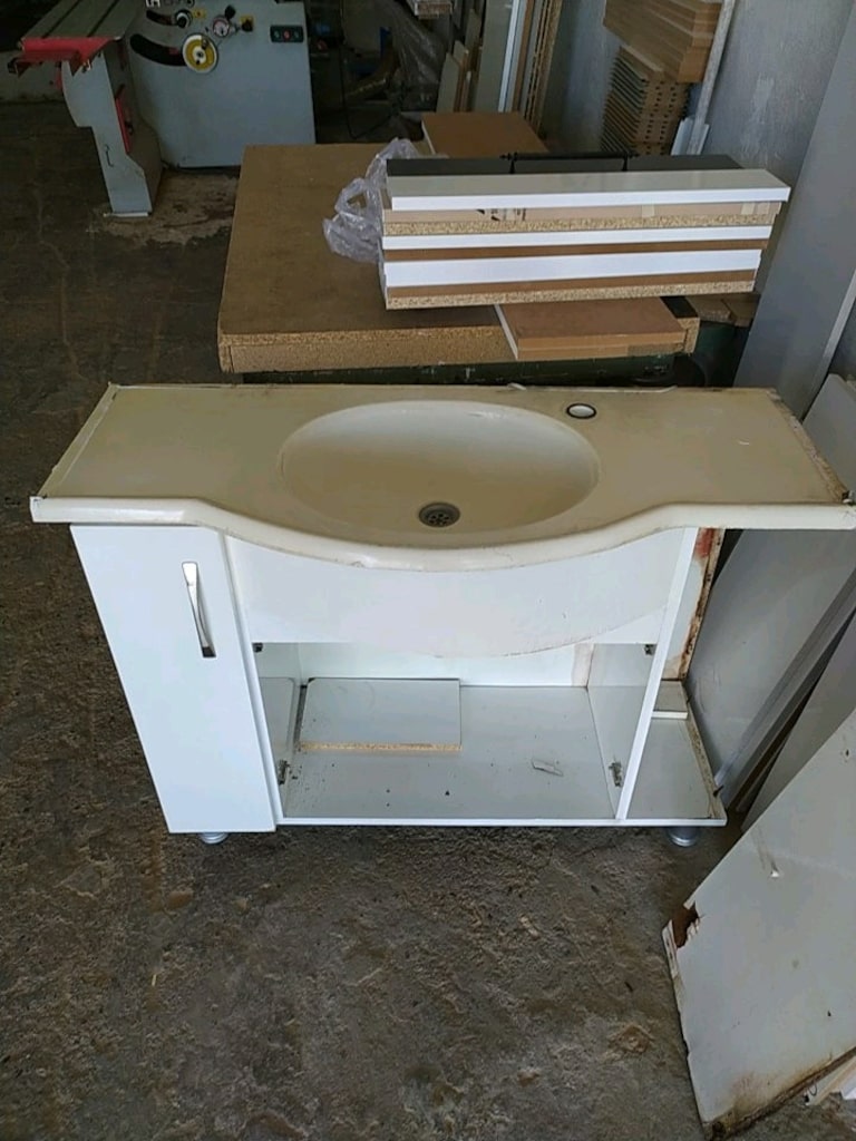 döküm mermer lavabo banyo - 4
