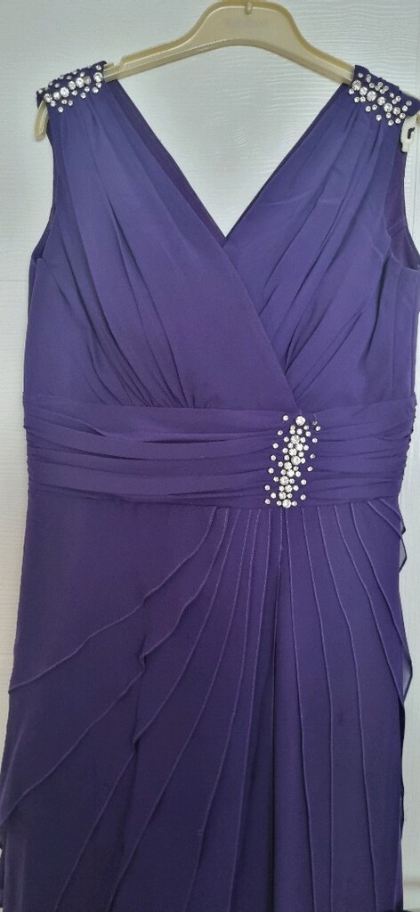 Abiye mor renk elbise - 3
