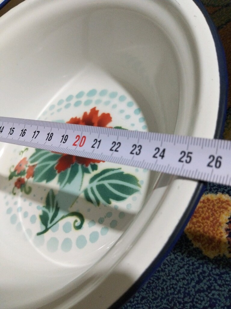 vintage, Avrupa emaye, hamur leğenleri - 4