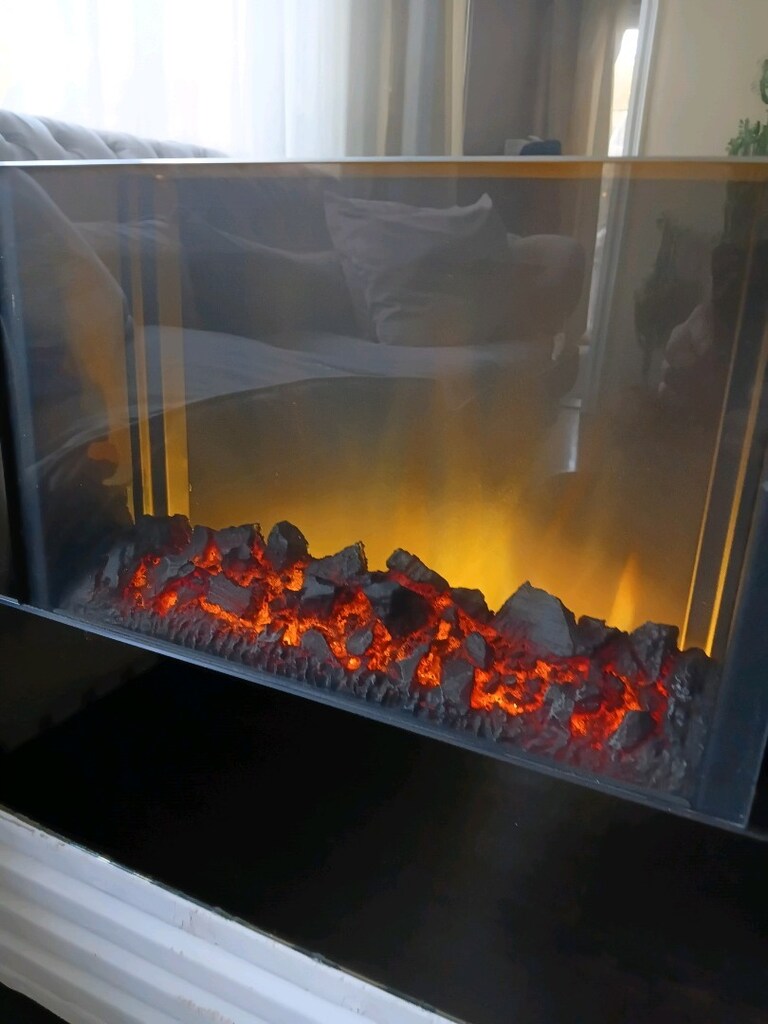 aynalı elektrikli şömine - 2