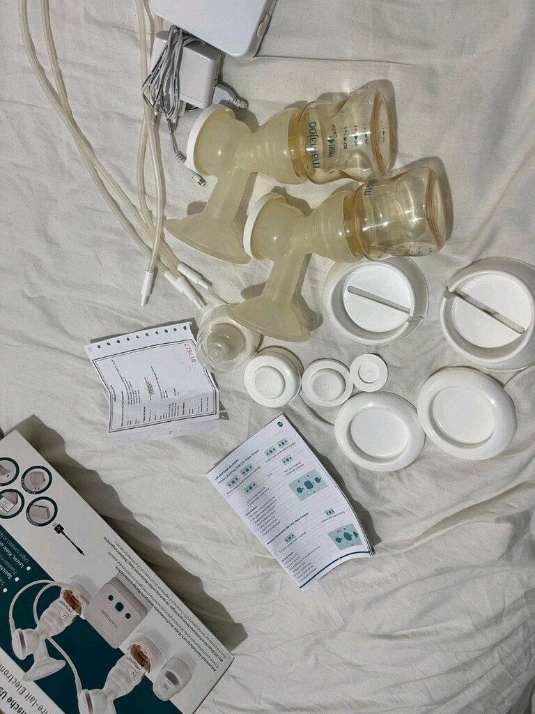 Mamajoo 250 ml Elektrikli USB Çiftli Göğüs Pompası 20 Kademe Ayarı ile - 2