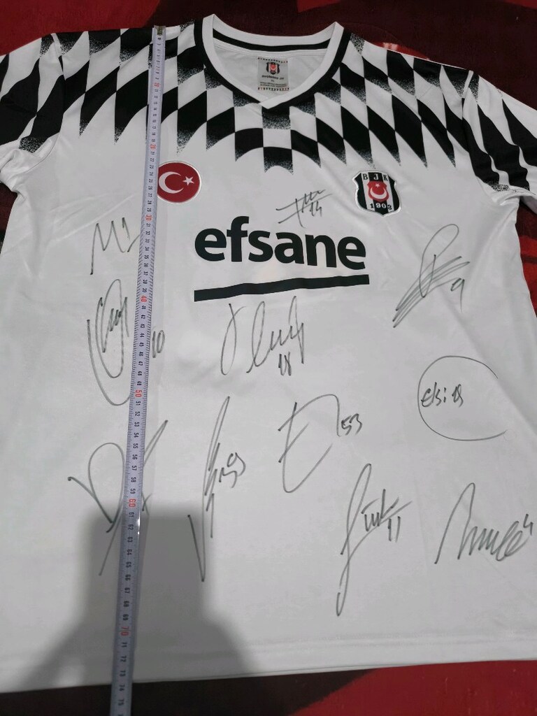 Beşiktaş retro ıslak imzalı forma - 2