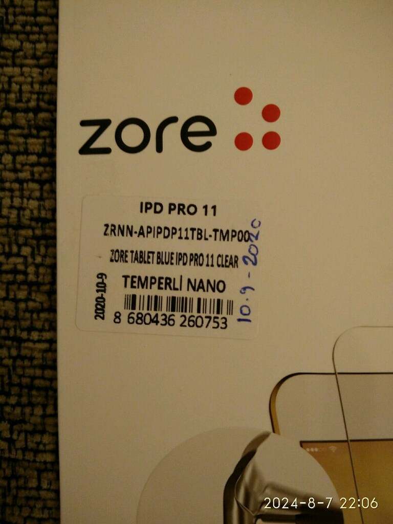 iPad pro 3. nesil ekran koruyucu
