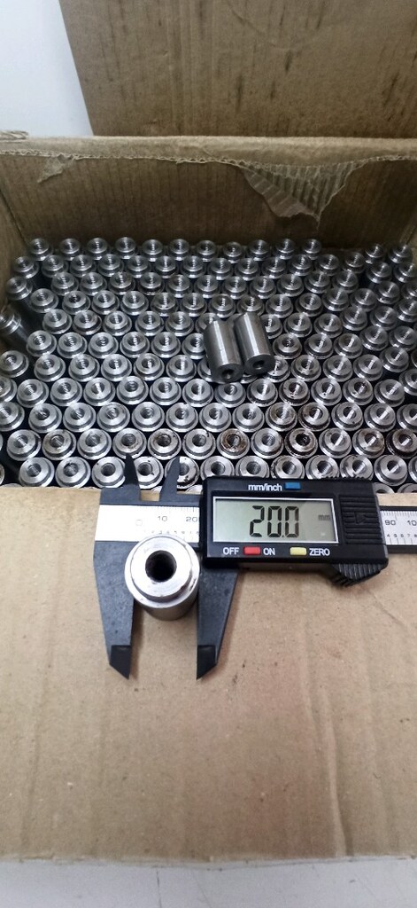 CNC torna üretimi, sıfır kademeli dişli burç / kaynak somunu (weld bun - 2