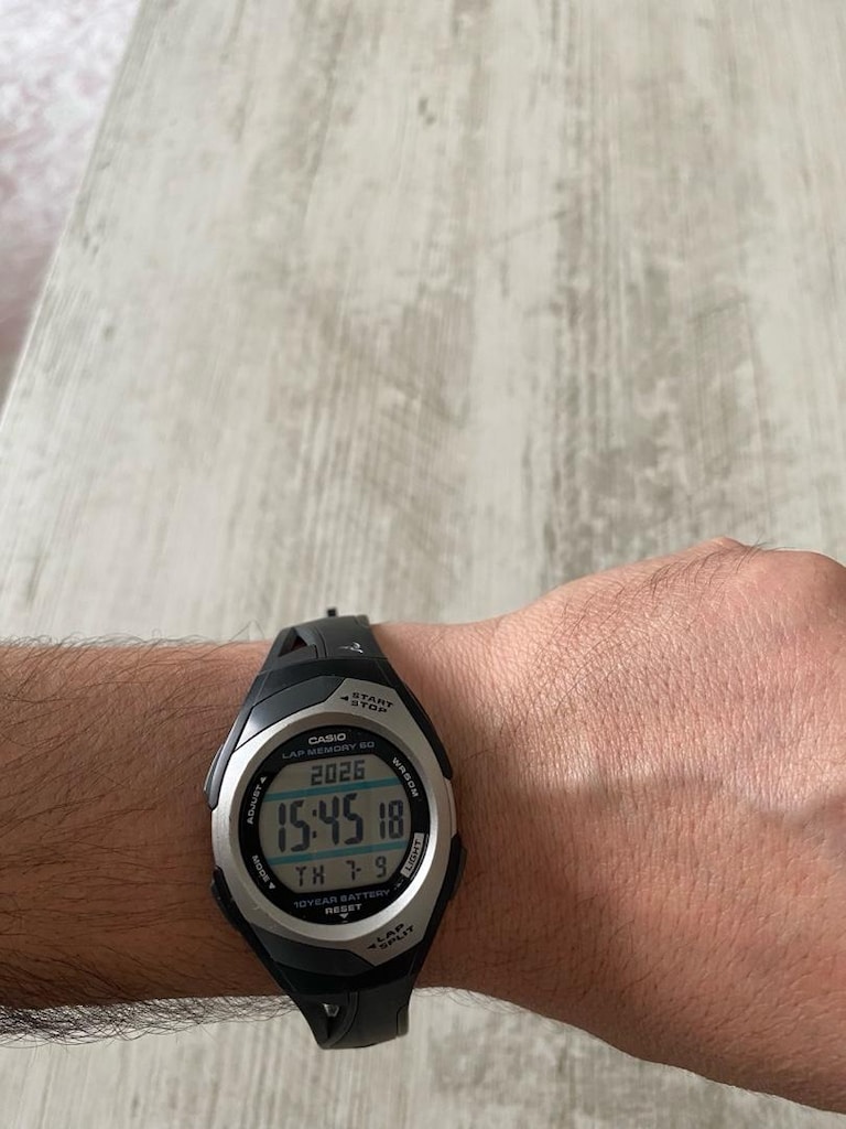 casio STR-300 kol saati temiz satılık 10 yıllık pil ömrü - 3