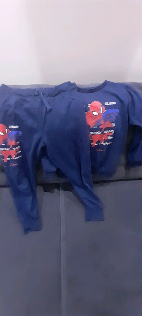 5/6 yaş sweatshirt örümcek adam esortman takımı - 2