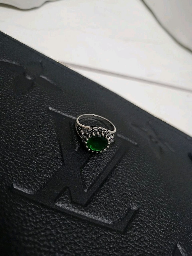Satılık vintage tarzı gümüş yüzük - 4