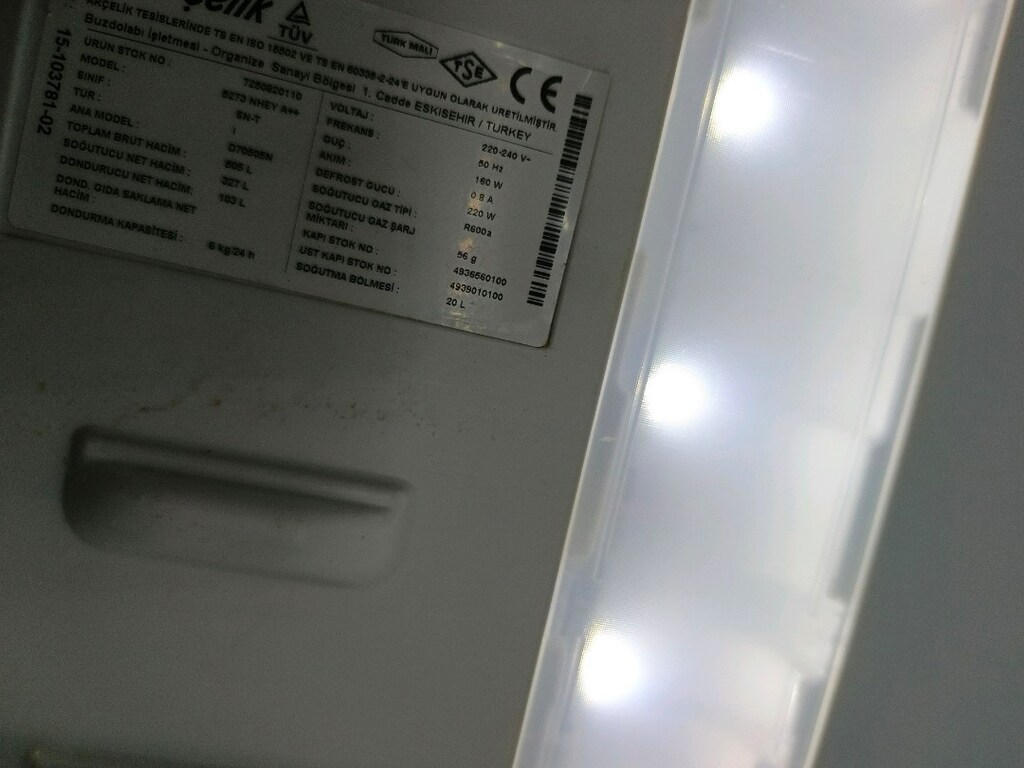 Arçelik 5273 NHEY A++ enerji sınıfı No Frost buzdolabı - 2