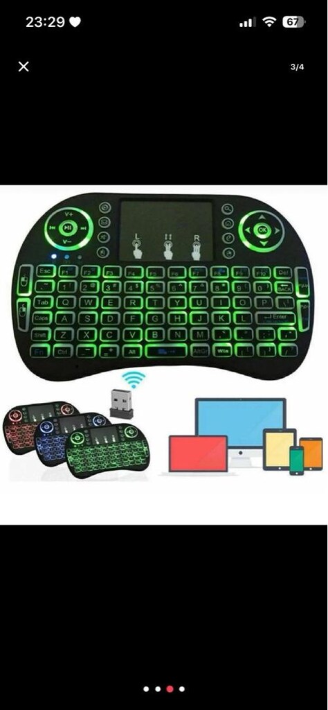 ışıklı kablosuz mini klavye everst - 3