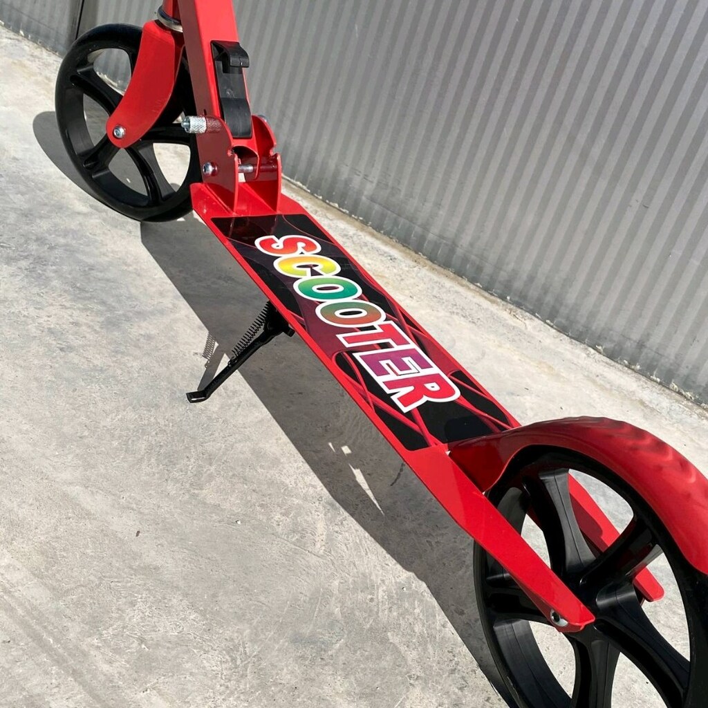 Renkli Kırmızı Alüminyum çocuk Scooter 45 kg - 2