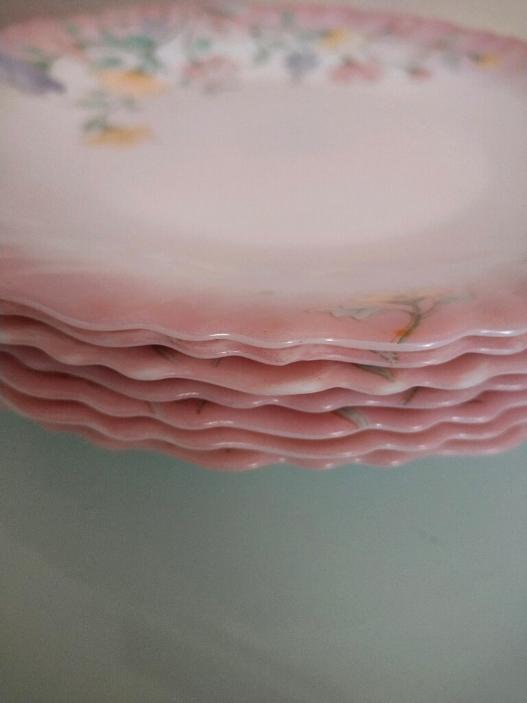 Pembe Opal Servis tabak Seti - 2