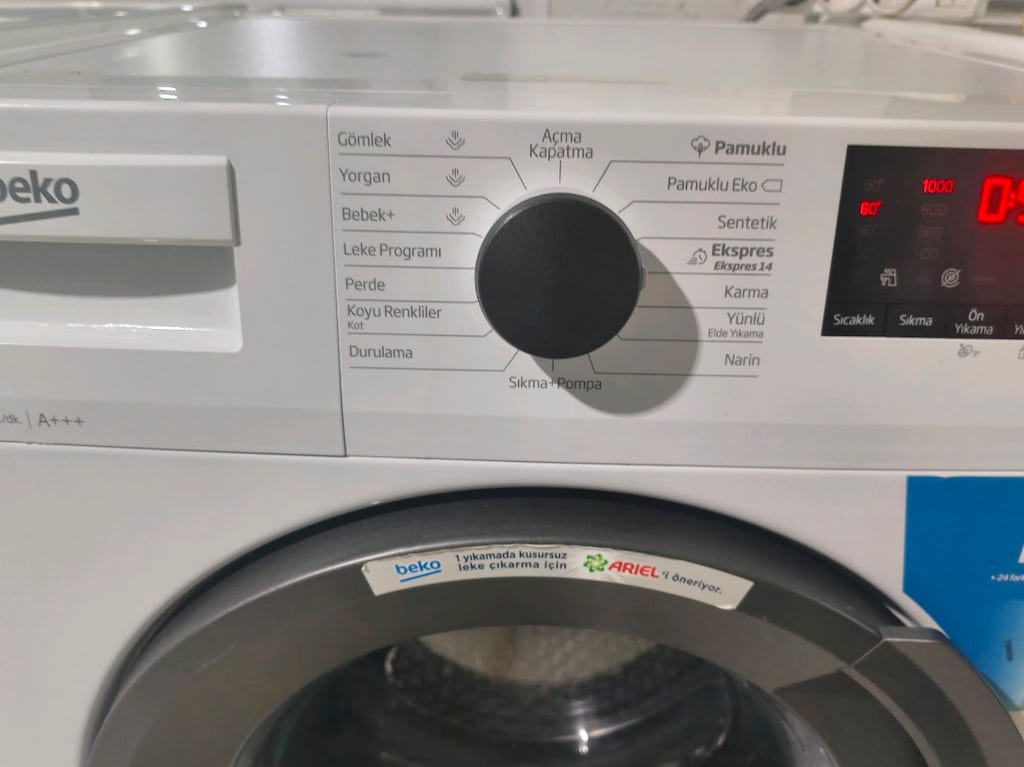 Beko 9 kg A+++ enerji 1000 devir yeni nesil çok temiz çamaşır makinesi - 3