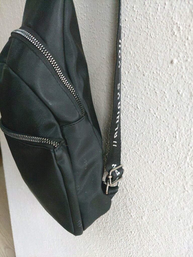 LCW unisex siyah göğüs çantası - 4