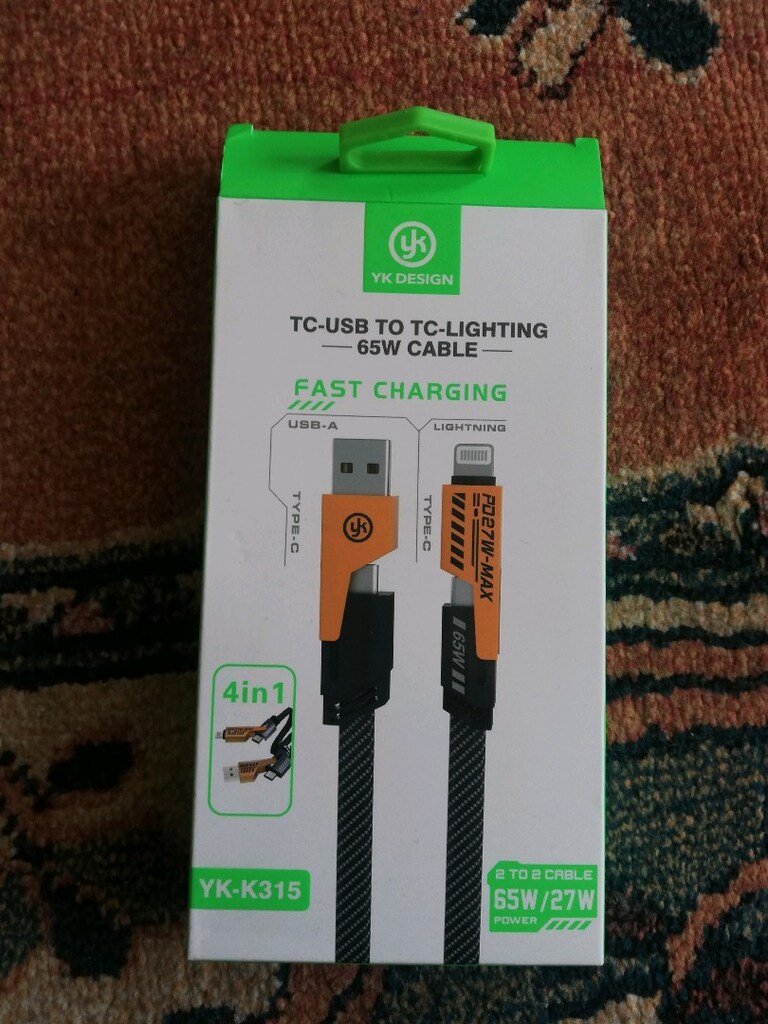 4 in 1 65 w 27 w hızlı sarj data typce typce usb ios paraşüt kablo üre - 3