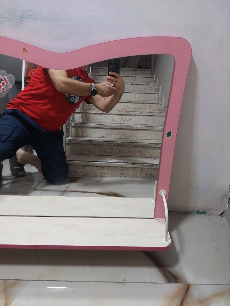 Şifonyer aynası. Çocuk odası için. Dekoratif.ayna. Çilek mobilya. - 3