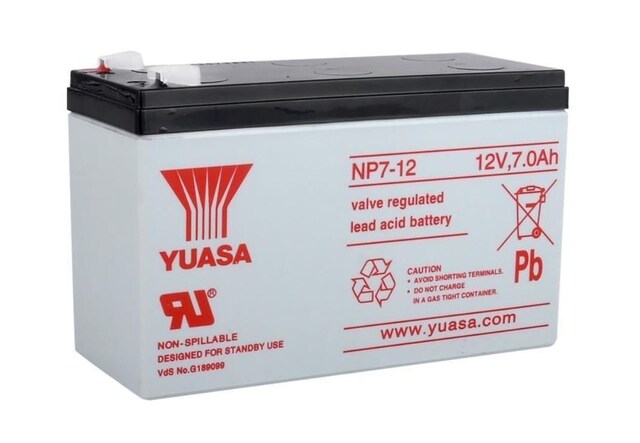 Yuasa NP7-12 Jel akü 12v 7Ah 12 volt 7 amper elektrikli bisiklet aküsü