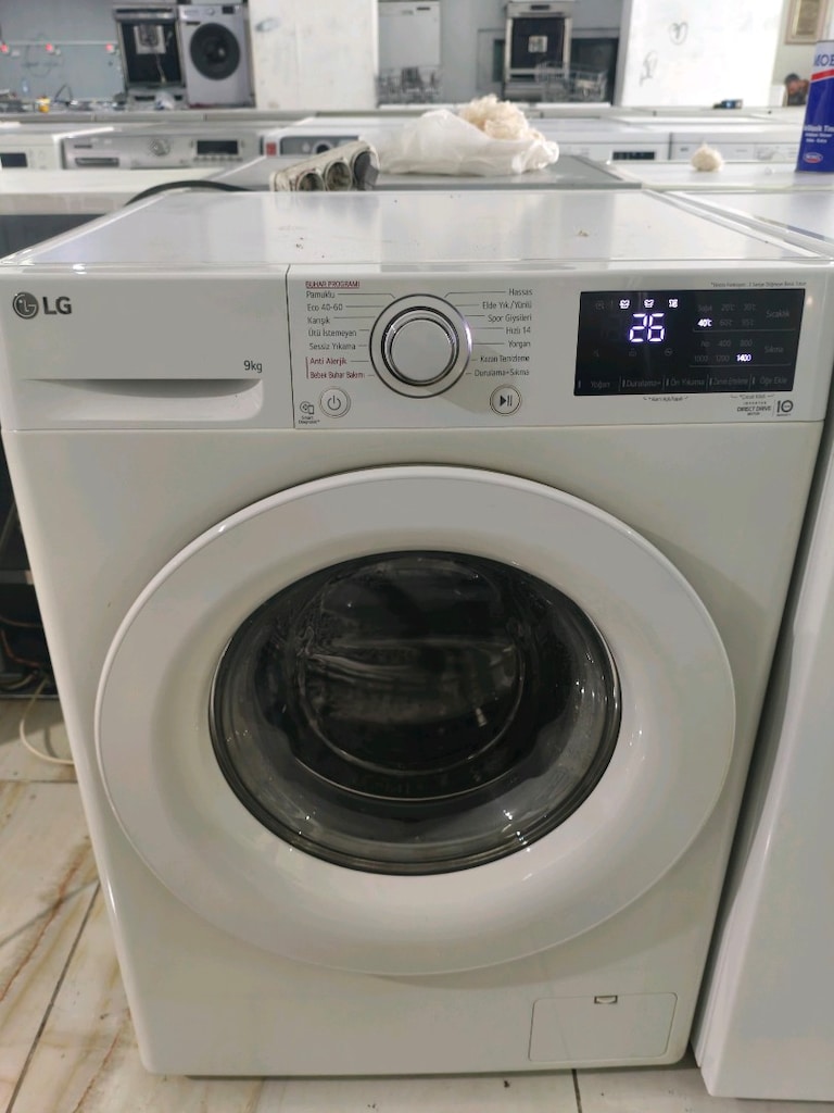 LG 9 kg 1400 devir yeni nesil çok temiz çamaşır makinesi - 9