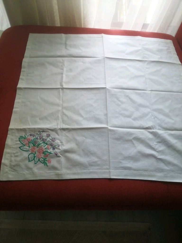 Vintage El işi (İğne ardı ve sarma işi) bohça - 5