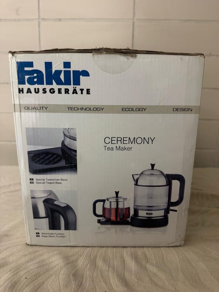 Sıfır - Açılmamış Kutuda Fakir Ceremony 1800W Cam Çay Makinesi - 3