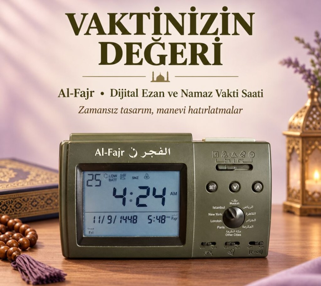 Ezan Okuyan Dijital Ezan Saati - 8
