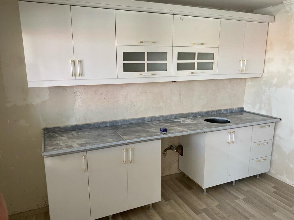mutfak dolabı 3 metre alt 3 üst toplam 6 metre ful mdf imallatan sıfır - 3