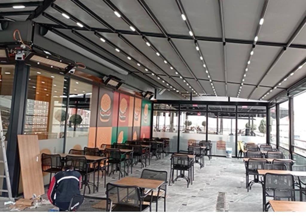 Satılık Açılır Kapanır Tente Sistemi