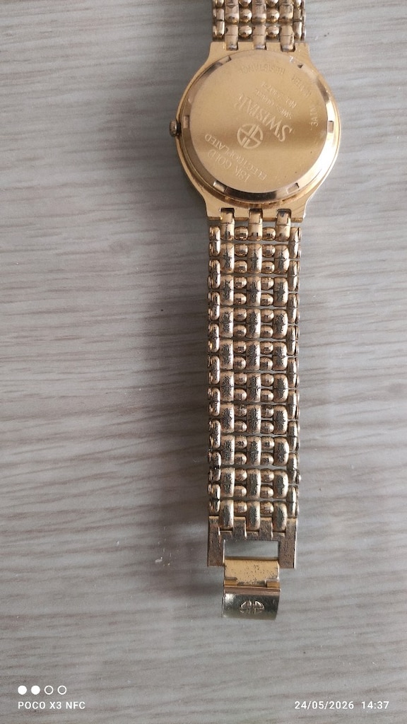 Swistar 18K Gold Kaplama Erkek Kol Saati - 5