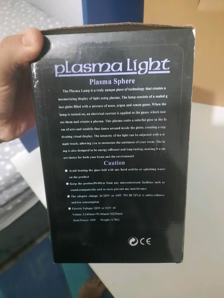 Plazma Işıklı Müzikli Küre Lamba - 7