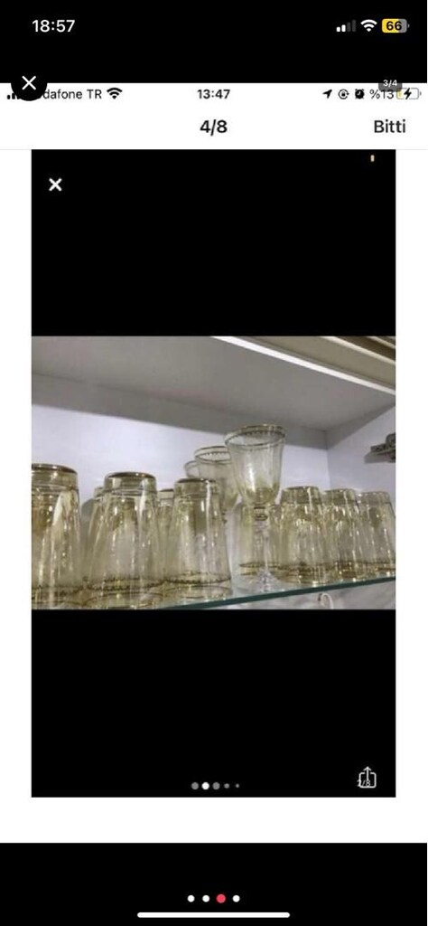 gold işlemeli bardat kahdeh takımı - 4