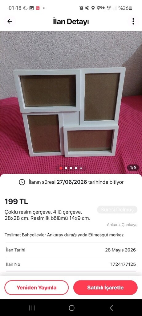 Çerçeve tablo. 99 tl. - 199 tl. - 6