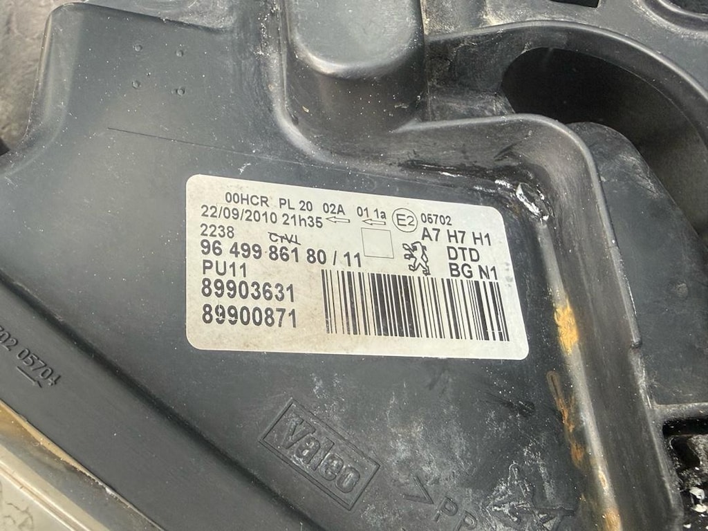 207 Far Sağ Orjinal Valeo, Peugeot 207 Sağ Far Orjinal Valeo - 6
