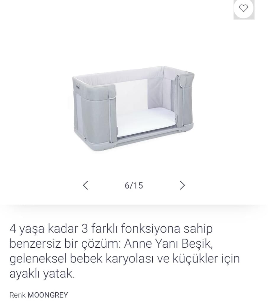 CHİCCO NEXT TO ME YATAĞI - 6