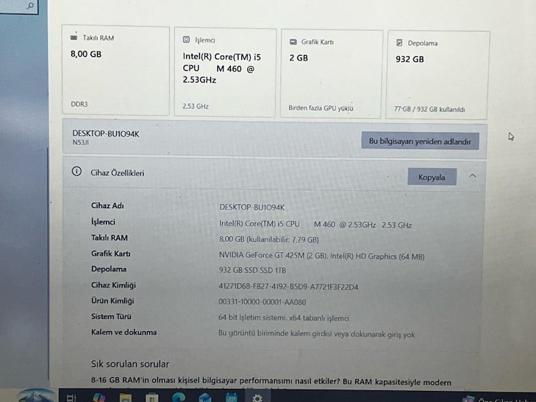 Asus N53JL Notebook 1TB SATA III SSD - 2