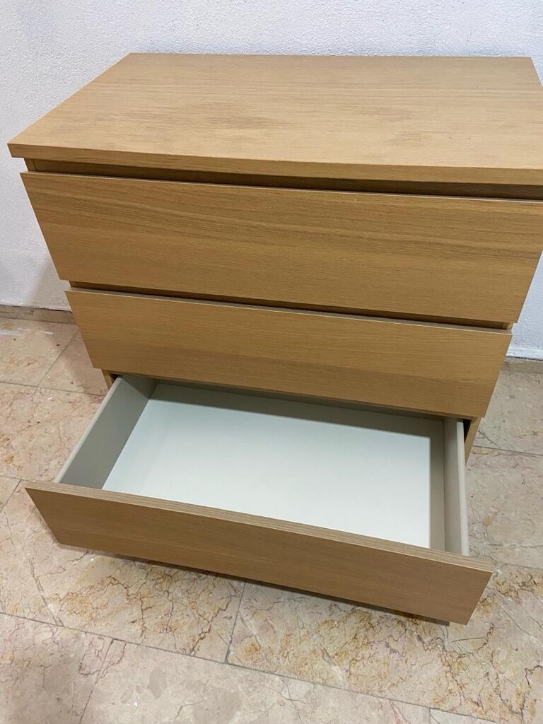 ikea malm şifonyer masif - 6