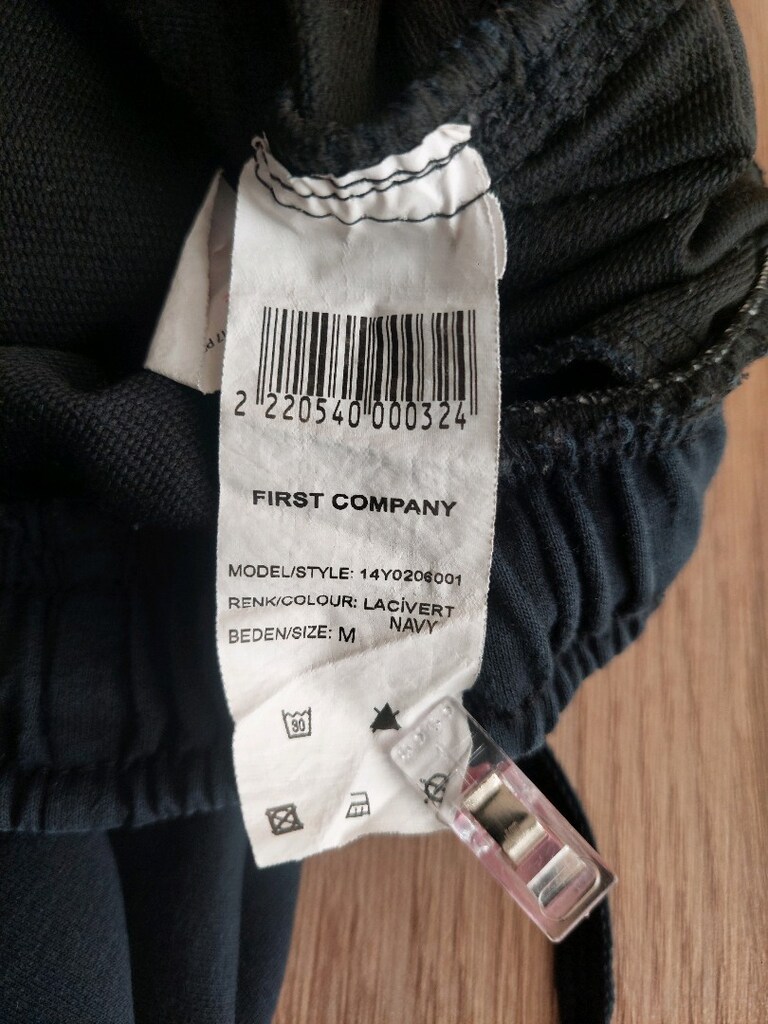 Firstcompany beli lastik+ipli sweat şort - 9