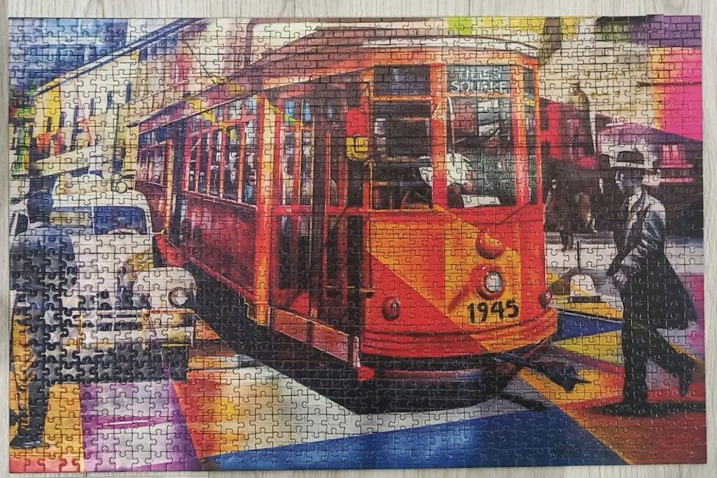 Arlası Bantlı Yapılmış Puzzle - 11