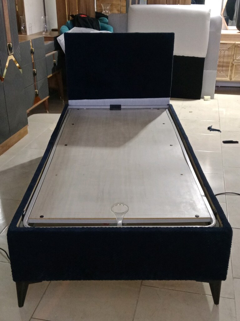 tek kişilik baza başlık bellona yeni kaplanmis - 2