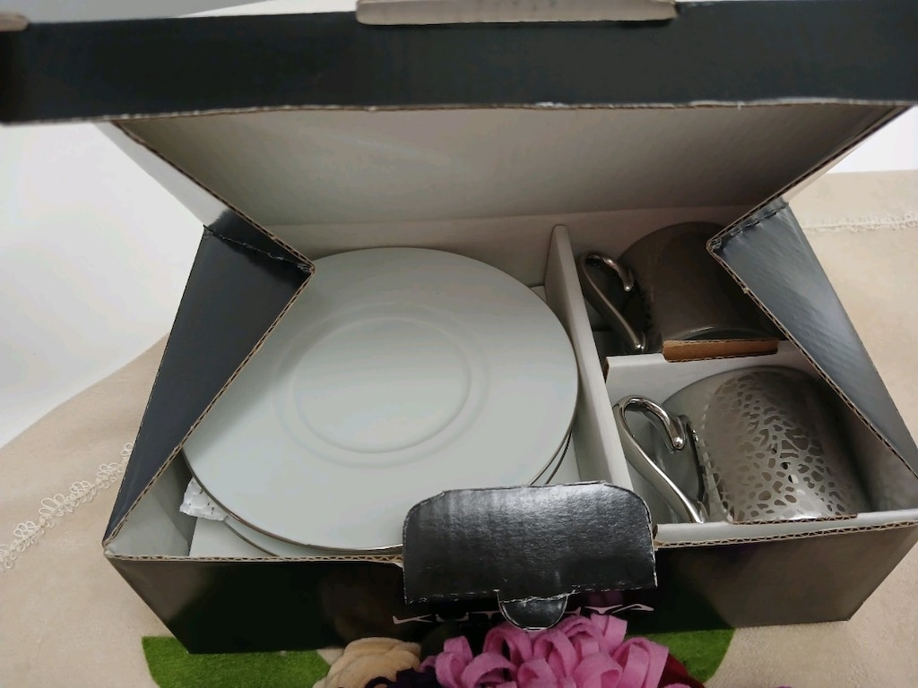 KÜTAHYA PORSELEN LÜX 2 Lİ KAHVE FİNCANI SUNUM SEVENLERE GELSİN KOCAELI - 6