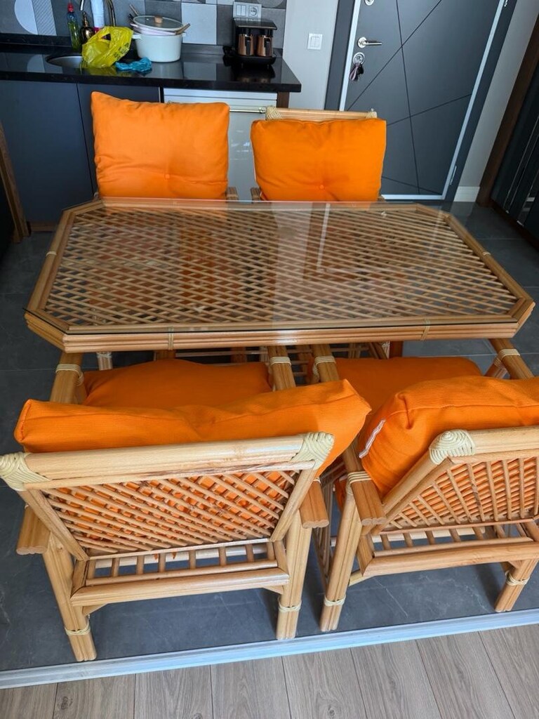 bambu yemek masa takımı - 8