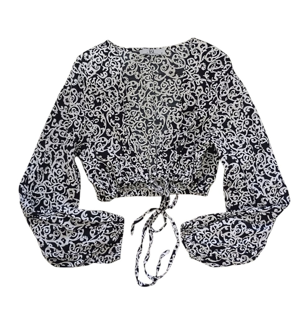BSL KRUVAZE YAKA CROP BLUZ - 8