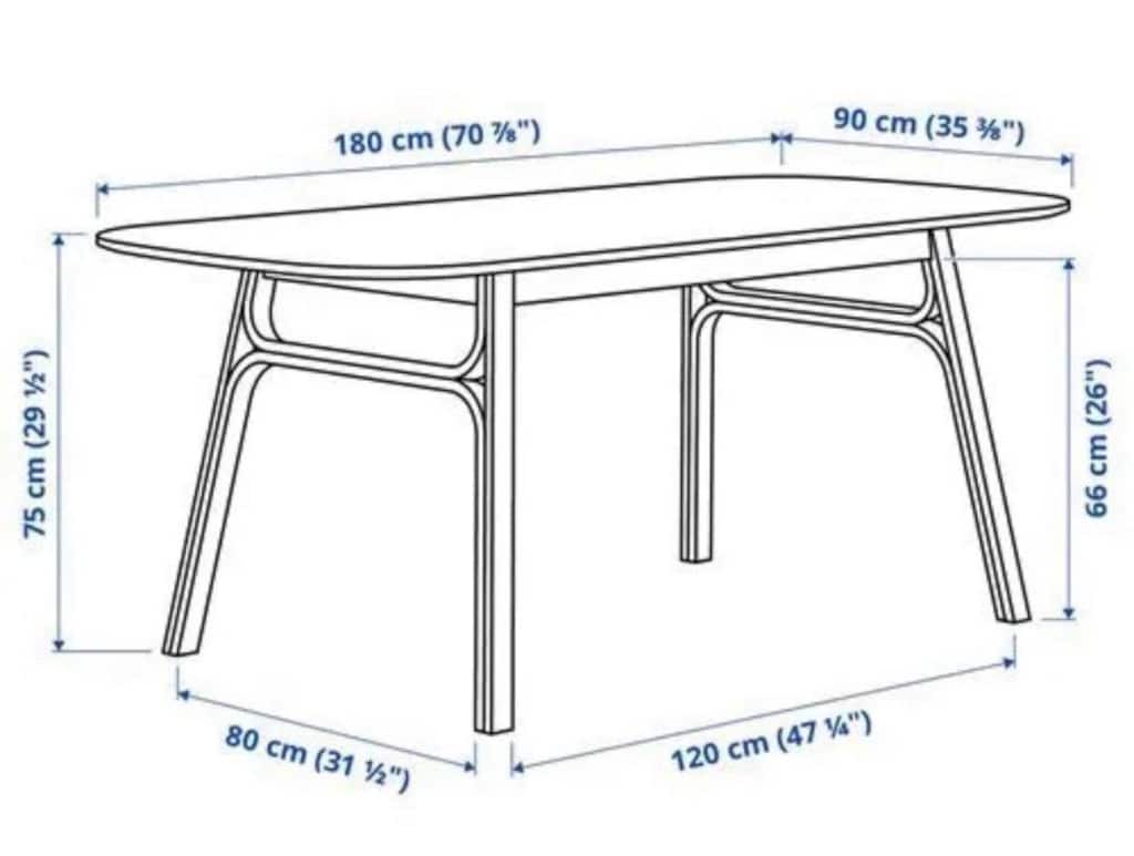 Ikea VOXLÖV yemek masası 4-6 Kişilik - 2