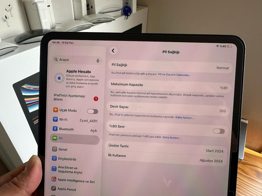 İpad pro M4 çipli 13” 256 gb hafıza - 3
