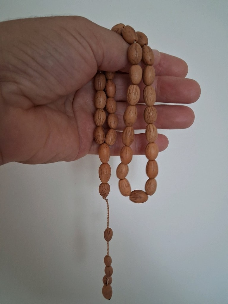 hobi yapımı Zeytin Çekirdeği tesbih - 4
