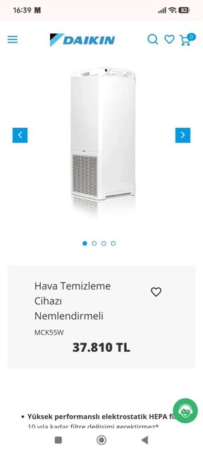 Daikin Marka Havalandırma Nemlendirme