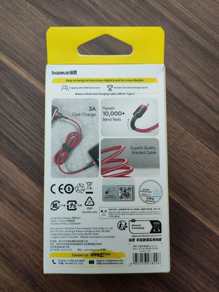baseus 2m type-c kablo - 2