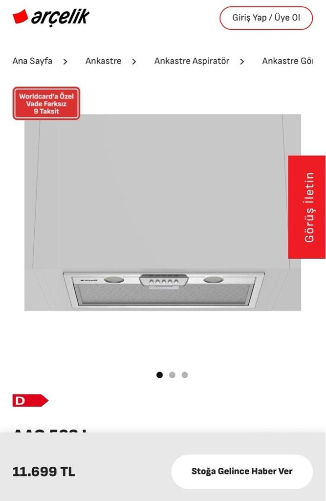 Arçelik kutusunda ankastre set ve bulaşık makinası. - 14