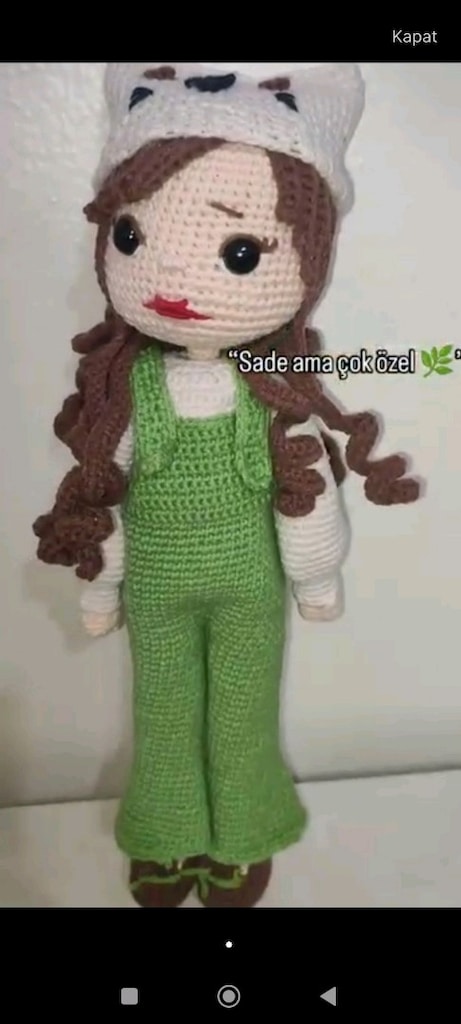 amigurumi kız bebek