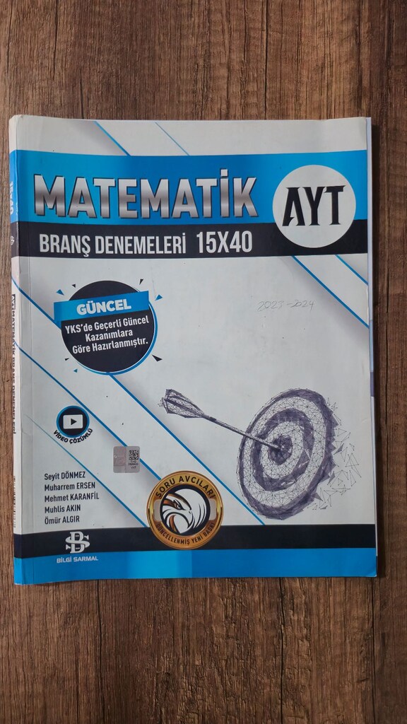 Bilgisarmal Yayınları 15'li AYT Matematik Denemeleri